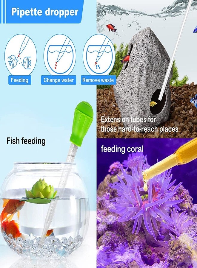 VAYINATO Nepall Nyn-002 Acrylic Manual Small Fish Tank Suction Water Changer,Dropper Pipette Turkey Baster Fish Waste Remover,Aquarium Gravel Cleaning Straw Aquarium Tool,45Ml - Image 3